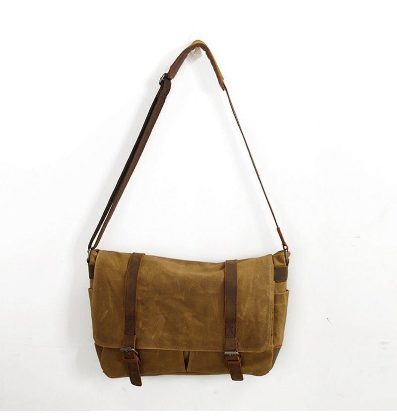 Sac Messager Pour Appareil Photo Vintage Toile Et Cuir