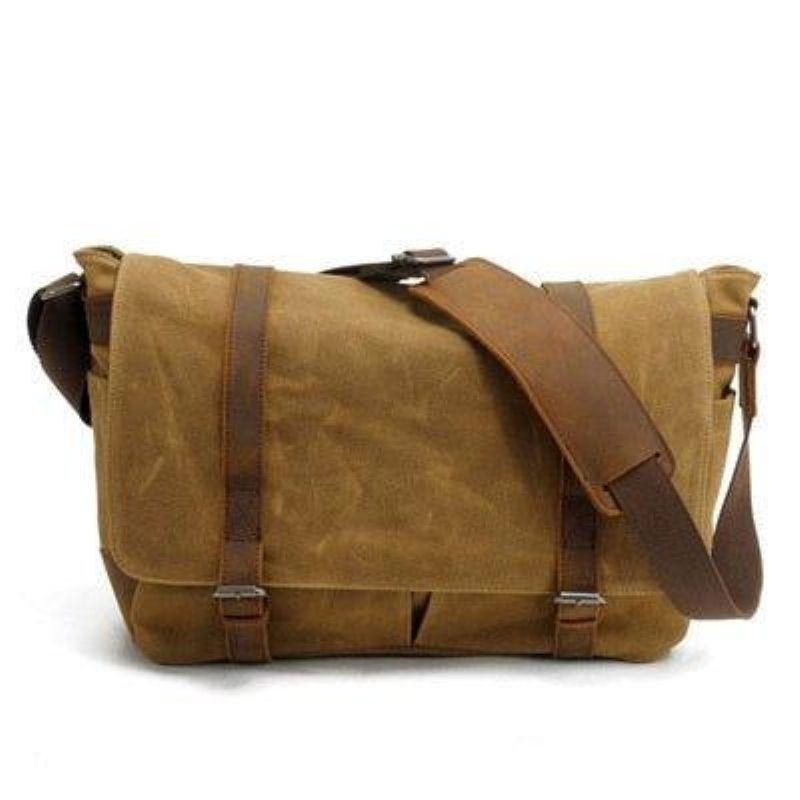 Sac Messager Pour Appareil Photo Vintage Toile Et Cuir