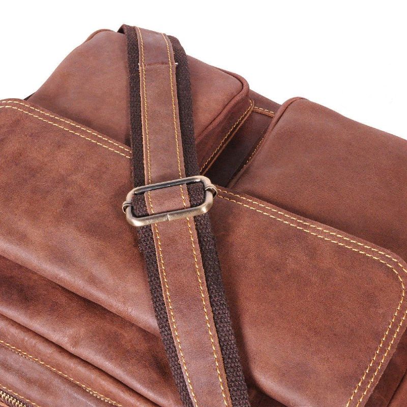 Sac Messager Classique Cuir Véritable Pour Homme