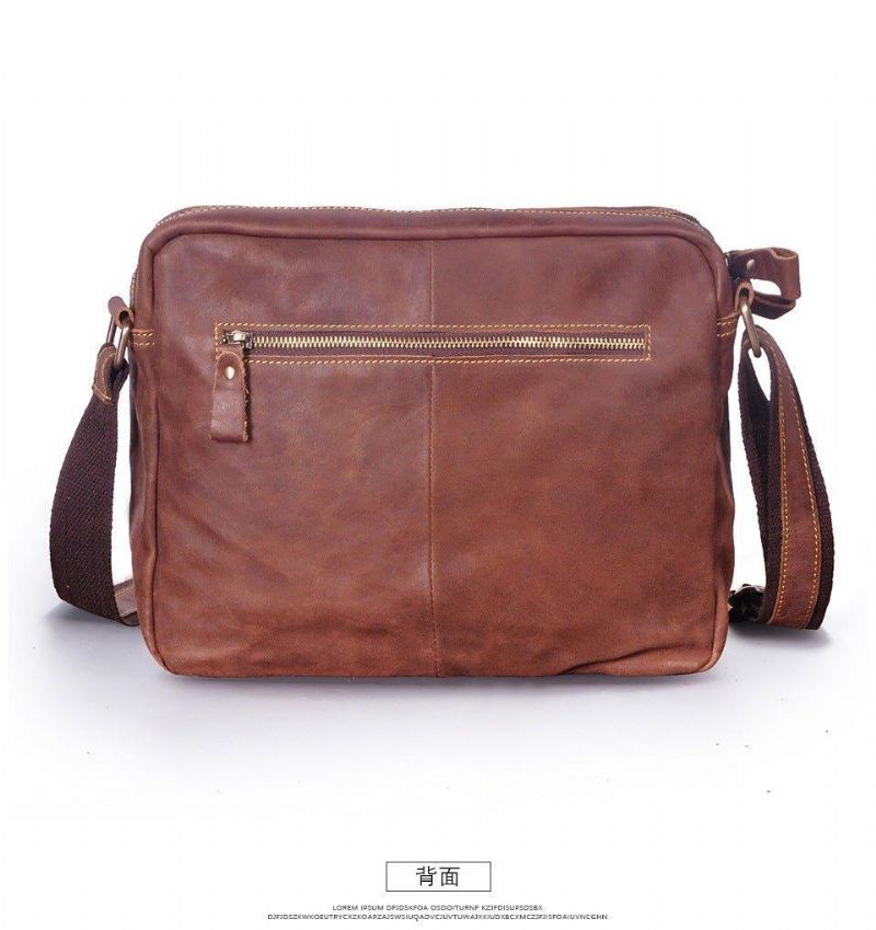 Sac Messager Classique Cuir Véritable Pour Homme