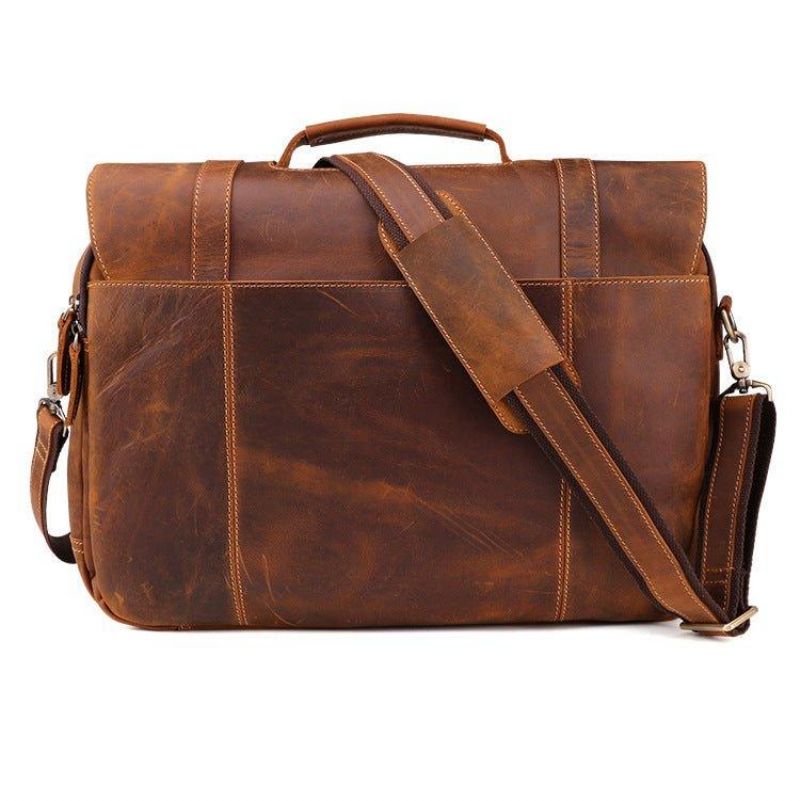 Sac Messager Cuir Pour Ordinateur Portable Hommes