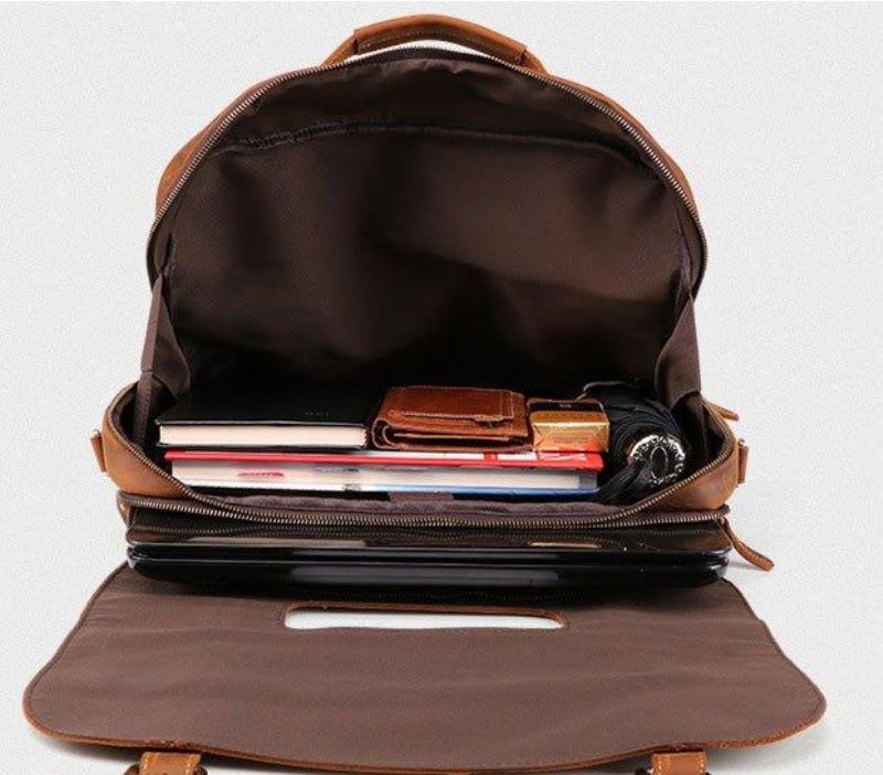 Sac Messager Cuir Pour Ordinateur Portable Hommes