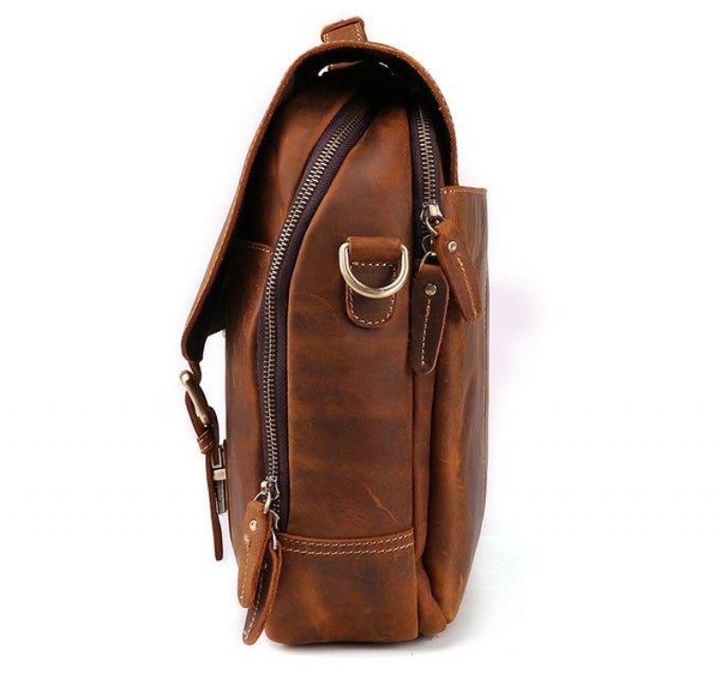 Sac Messager Cuir Pour Ordinateur Portable Hommes