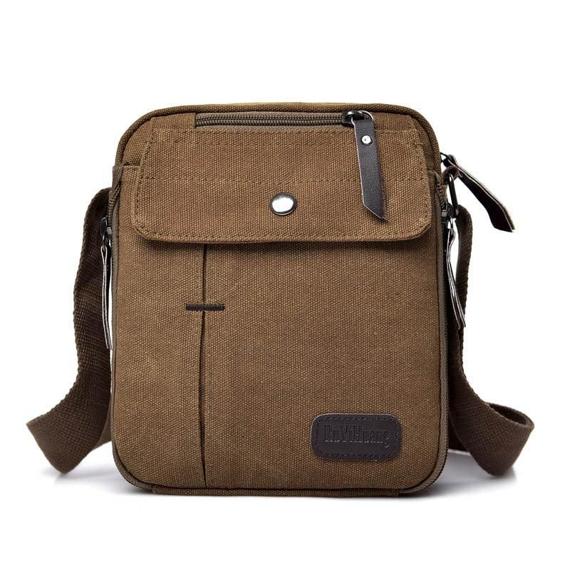 Sac Messager Léger Toile Coton Pour Homme