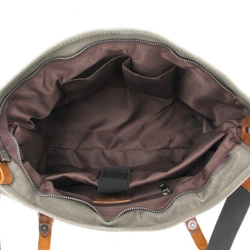 Sac Messager Toile Pour Ordinateur Portable Hommes