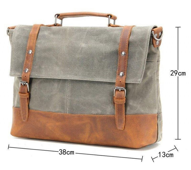 Sac Messager Toile Pour Ordinateur Portable Hommes