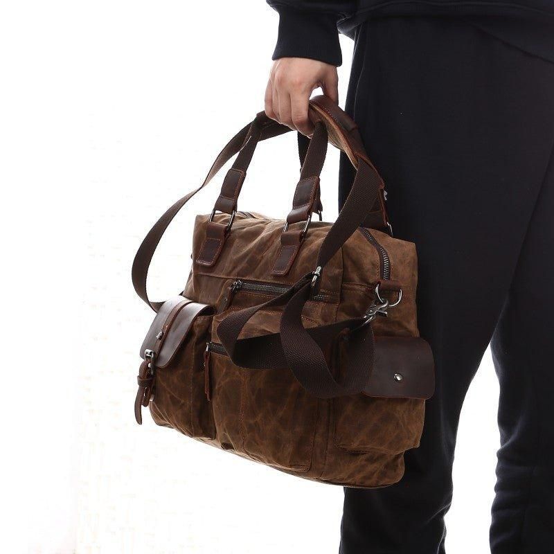 Sac Messager Toile Pour Ordinateur Portable Sacoche Hommes