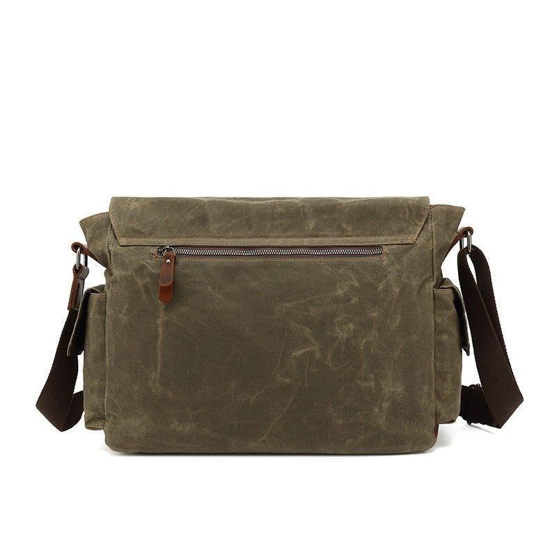 Sac Messager Toile Vintage Pour Ordinateur Portable