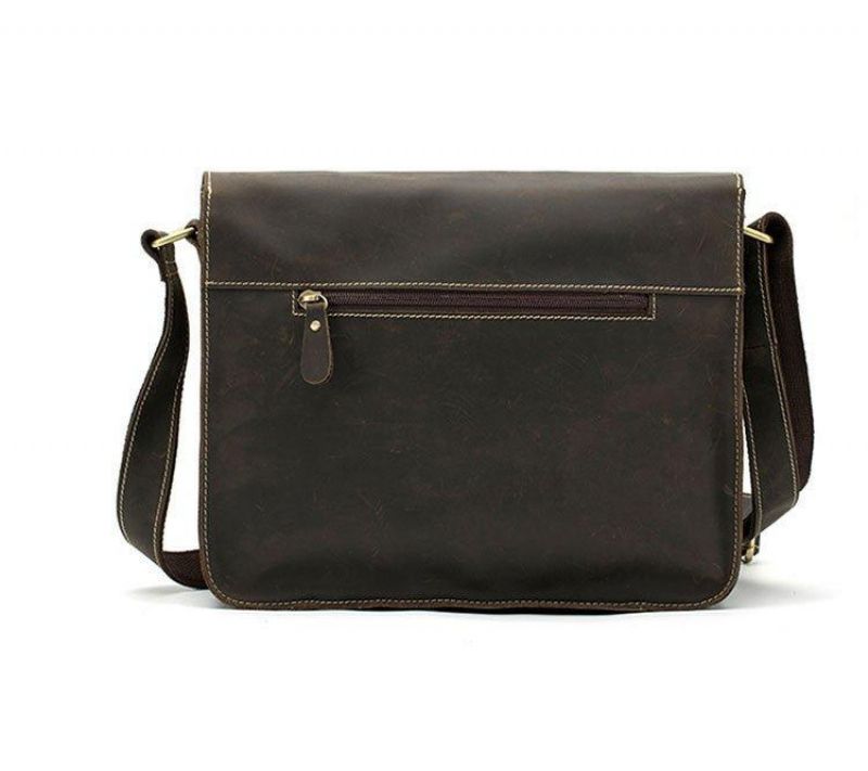 Sac Messager Vintage Cuir Italien Pour Hommes