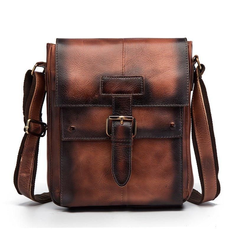 Sac Messager Vintage Cuir Véritable Pour Homme