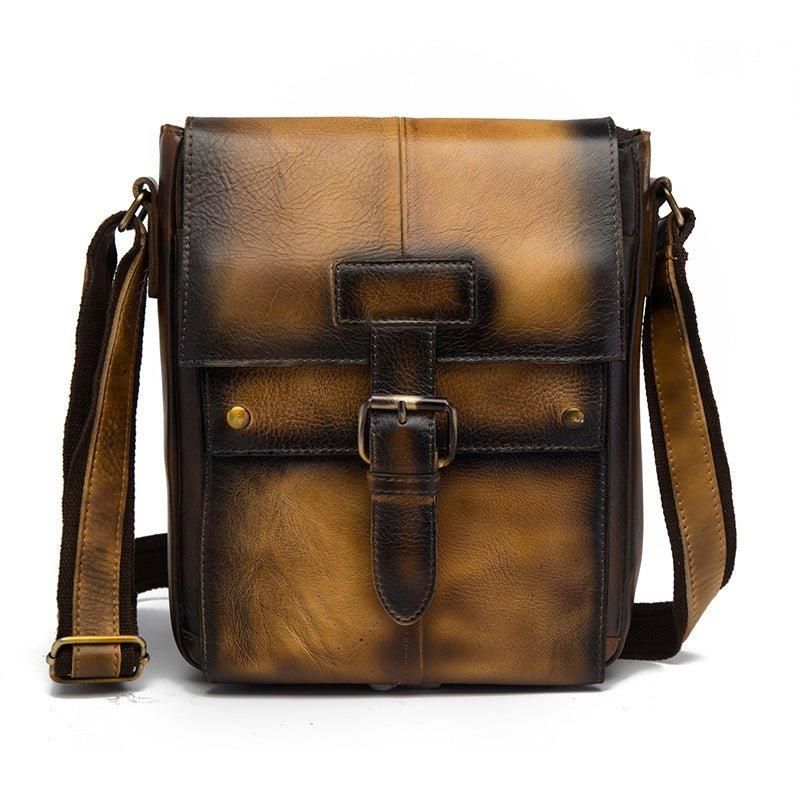 Sac Messager Vintage Cuir Véritable Pour Homme