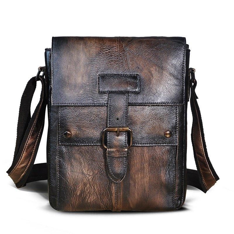 Sac Messager Vintage Cuir Véritable Pour Homme