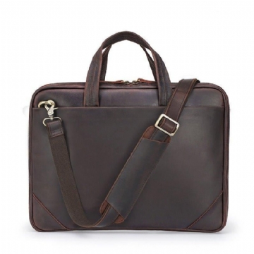 Sac D'ordinateur Cuir Pour Hommes Slim