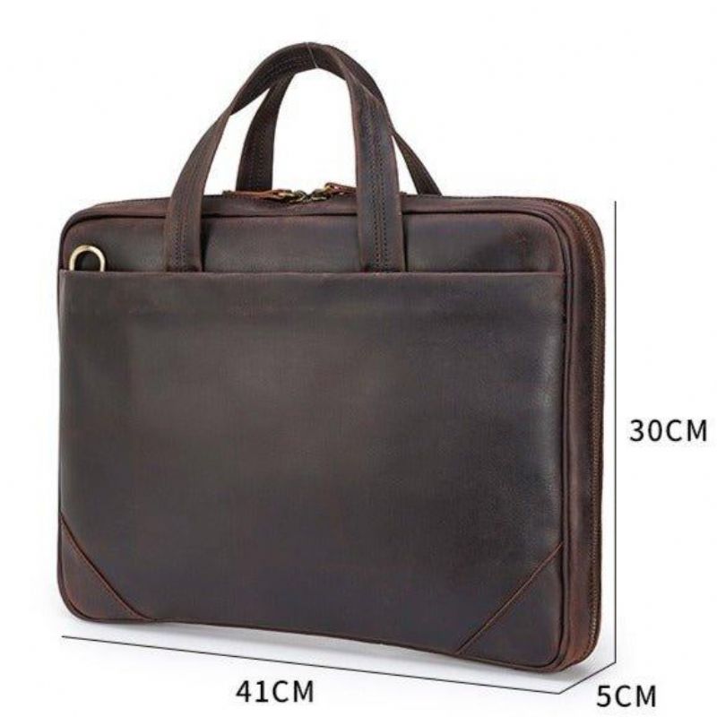 Sac D'ordinateur Cuir Pour Hommes Slim