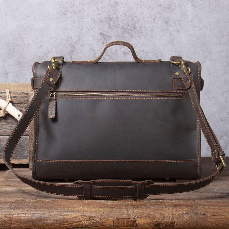 Sac D'ordinateur Cuir Marron