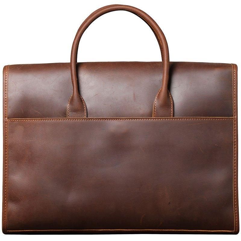 Sac D'ordinateur Portable Cuir Mince Pour Hommes