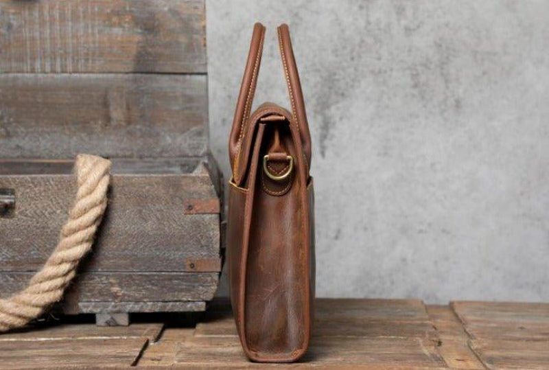 Sac D'ordinateur Portable Cuir Mince Pour Hommes