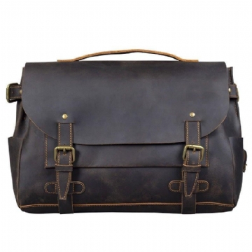 Sac D'ordinateur Portable Porte-documents Cuir Vintage