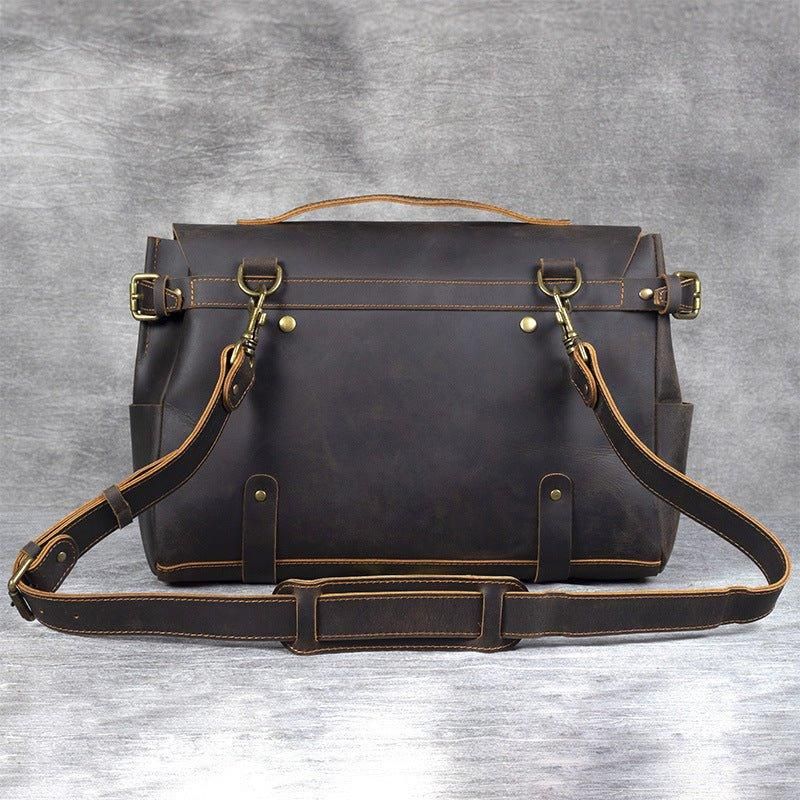 Sac D'ordinateur Portable Porte-documents Cuir Vintage