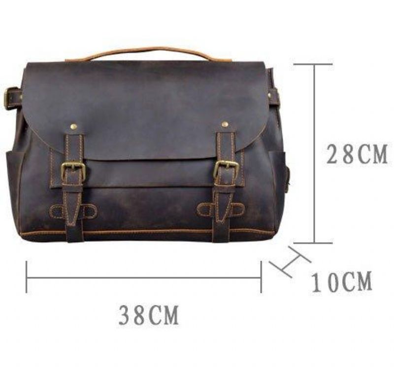 Sac D'ordinateur Portable Porte-documents Cuir Vintage