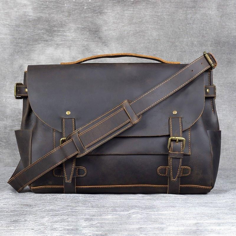 Sac D'ordinateur Portable Porte-documents Cuir Vintage