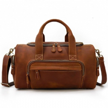 Sac Sport Cuir Avec Poches Pour Homme