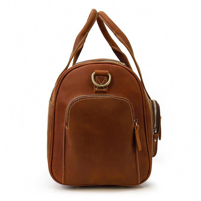 Sac Sport Cuir Avec Poches Pour Homme