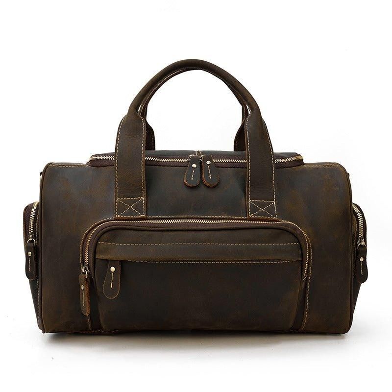 Sac Sport Cuir Avec Poches Pour Homme