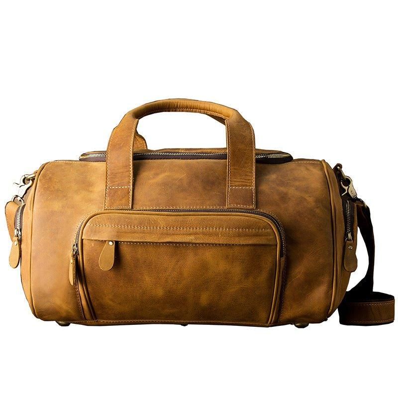 Sac Sport Cuir Avec Poches Pour Homme