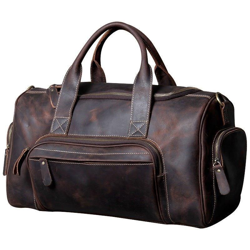 Sac Sport Cuir Avec Poches Pour Homme