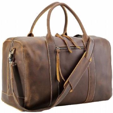 Sac Sport Cuir Pour Hommes Fourre-tout Nuit