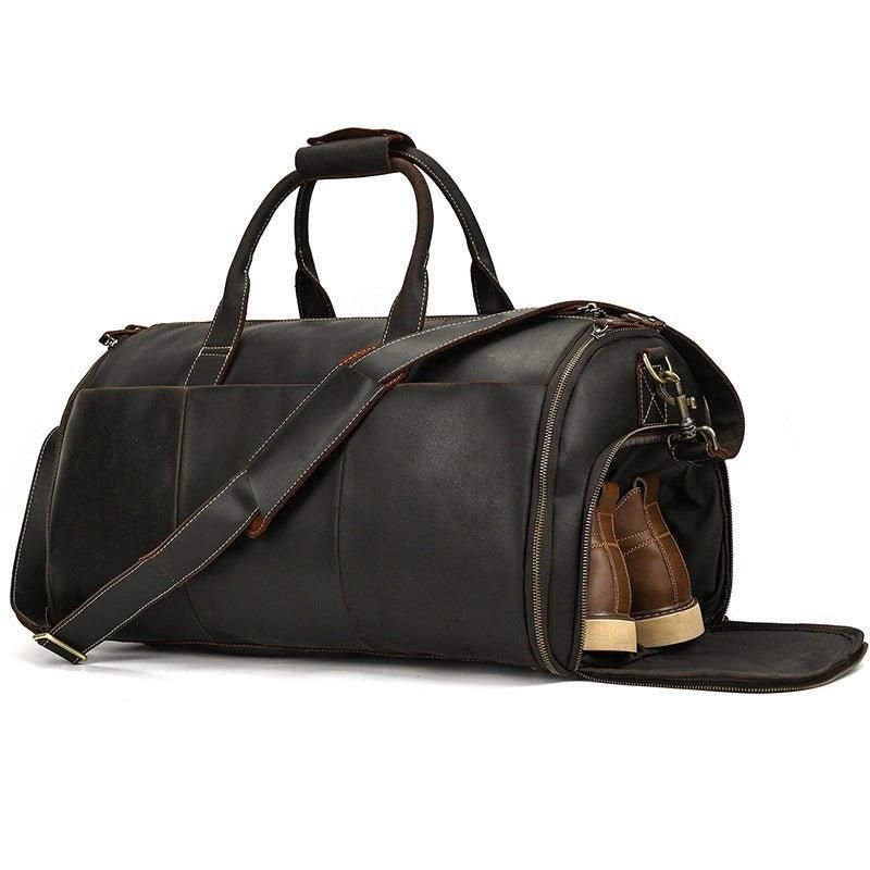 Sac Sport Cuir Vintage Pour Hommes