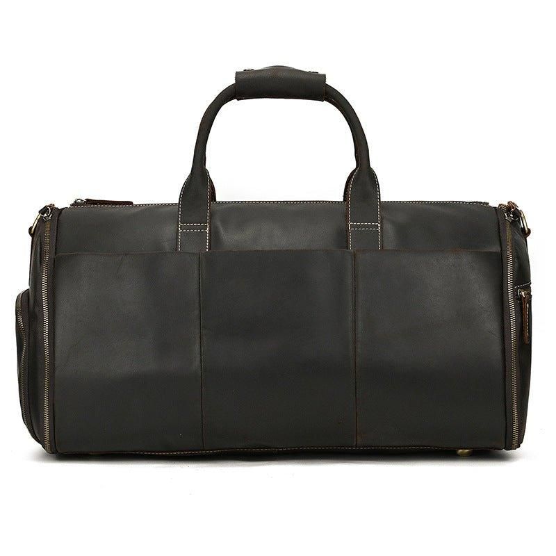 Sac Sport Cuir Vintage Pour Hommes