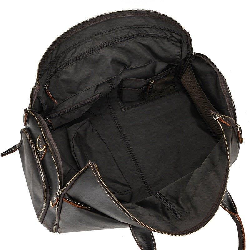 Sac Sport Cuir Vintage Pour Hommes