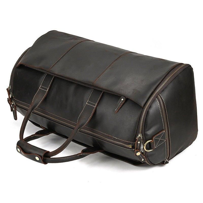 Sac Sport Cuir Vintage Pour Hommes