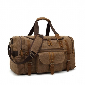 Sac Sport Toile Pour Hommes Salle Avec Poche À Chaussures