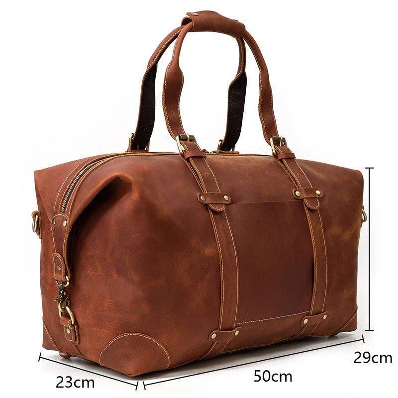 Sac Sport Vintage Cuir Vache