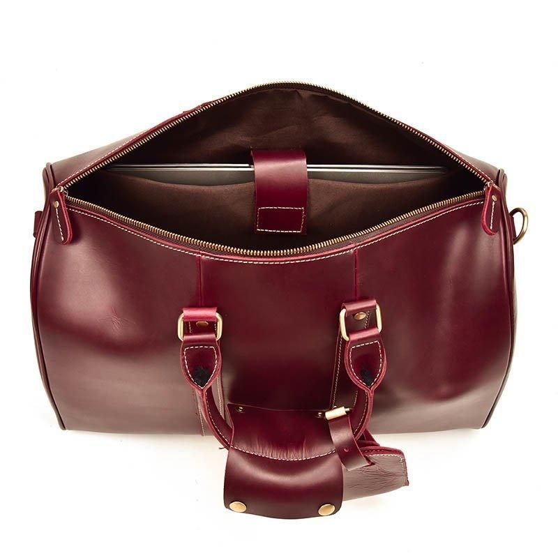 Sac Sport Vintage Cuir Véritable Crazy Horse