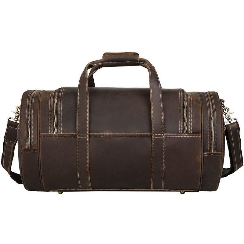 Sac Tonneau Cuir Marron