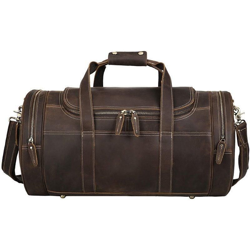 Sac Tonneau Cuir Marron