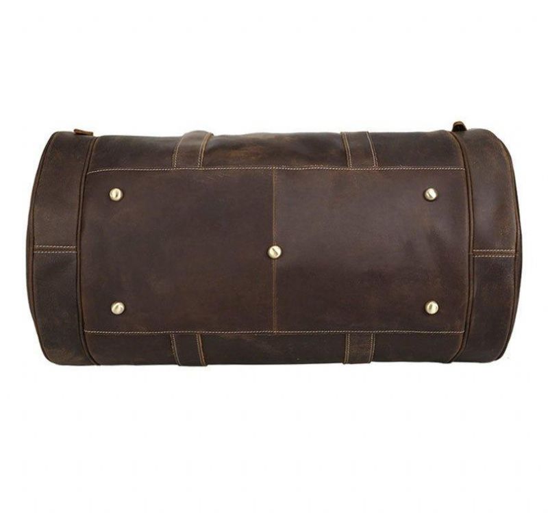 Sac Tonneau Cuir Marron