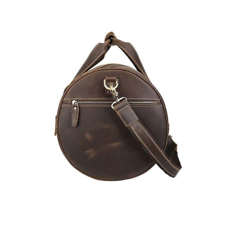 Sac Tonneau Cuir Marron