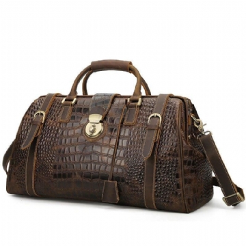 Sac Voyage Cuir Crocodile