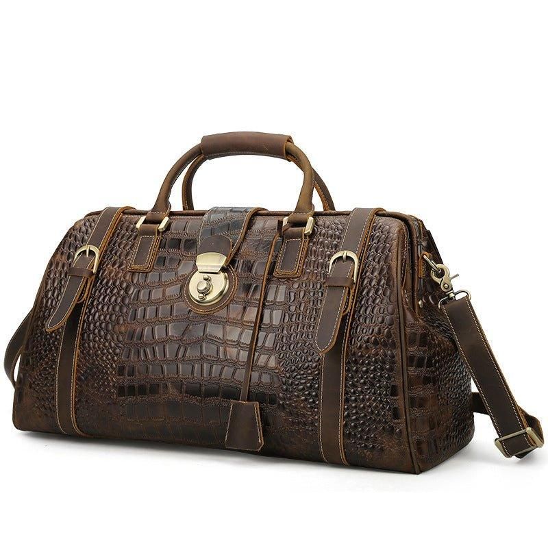 Sac Voyage Cuir Crocodile