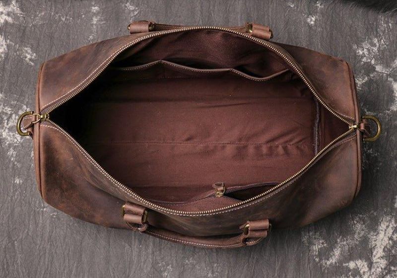 Sac Voyage Cuir Vache 20 Pouces