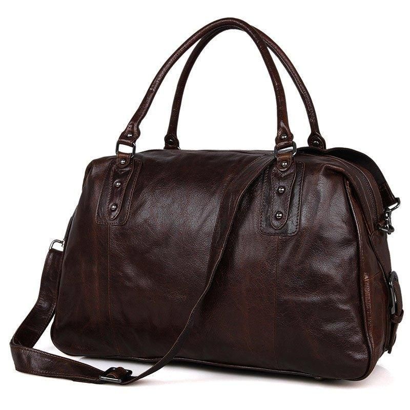 Sac Voyage Cuir Vintage Pour Hommes Et Femmes