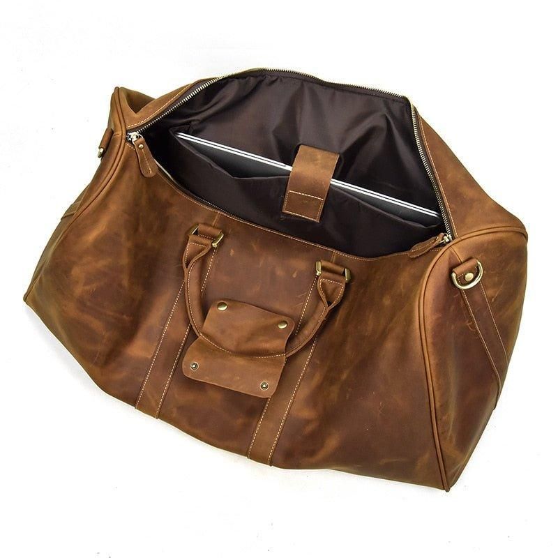 Sac Voyage Cuir Weekender Duffel 24 Pouces