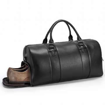 Sac Voyage Homme Moderne Cuir Noir