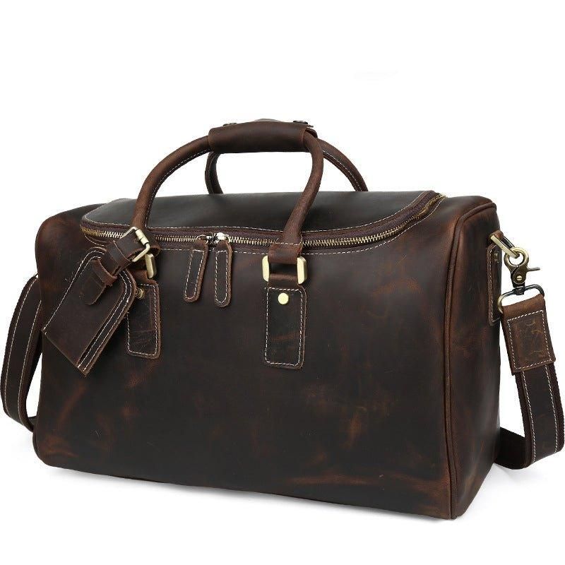 Sac Voyage Vintage Cuir Crazy Horse