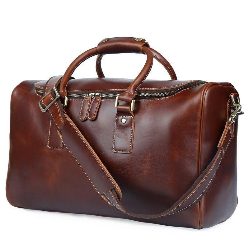 Sac Voyage Vintage Cuir Crazy Horse